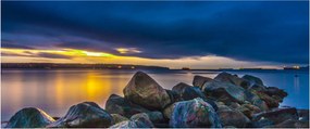 Kép - Felhők a víz felett (120x50 cm)
