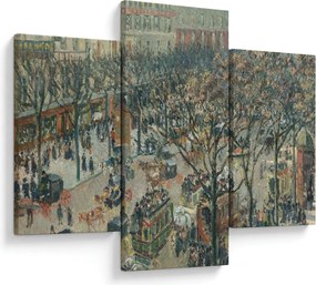 Kép - Camille Pissarro, Boulevard des Italiens, Morning, Sunlight, reprodukciók (90x60 cm)