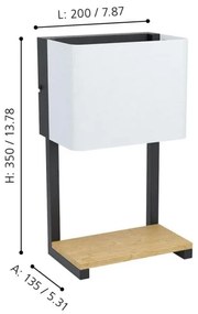 Eglo 99126 - LED Fali lámpa GALDAKAO LED/5,4W/230V