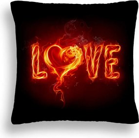 Párna Valentin Nap LOVE-10 Tűz Szerelem 50X50