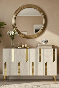 Nota 120 - White, Travertine, Gold