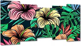 Vászonkép 150x80 Monstera Zöld levél