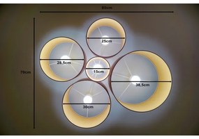 Duolla - Mennyezeti lámpa ROLLER PENTO 5xE27/60W/230V rózsaszín