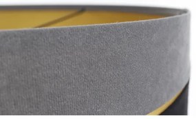 Csillár zsinóron SWING 1xE27/60W/230V fekete/szürke/arany