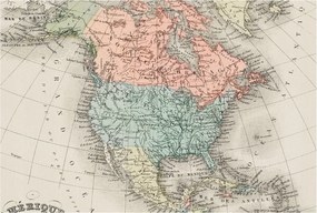 Flizelina fotótapéta Nappali és Hálószoba irodába Történelmi térkép 104x70