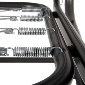 Sötétszürke fém kerti hintaágy Rimini – Dajar