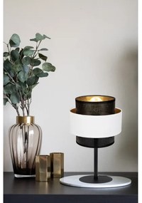 Asztali lámpa NESS 1xE27/60W/230V fekete/fehér