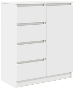 fehér szerelt fa tálalószekrény fiókos 71x35x84 cm