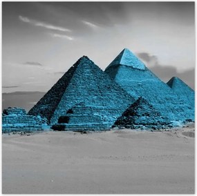 Poszterek 30x30 Kék piramisok