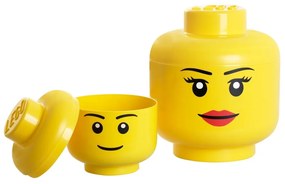 Lány minifigura fejformájú tároló, ⌀ 24,2 cm - LEGO®
