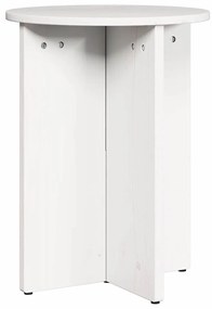 Dohányzóasztal 2 pcs Fehér 41.5 x 41.5 x 41 cm Tömör fenyőfa