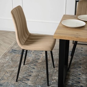 Bézs Bársony Étkezőszék IBIS