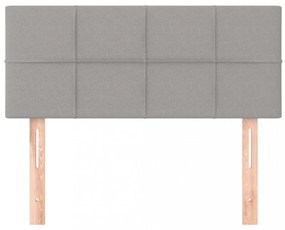 világosszürke szövet fejtámla 100x5x78/88 cm