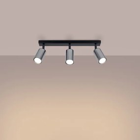 Sollux SL.1368 - Spotlámpa WINX 3xGU10/10W/230V fekete/króm