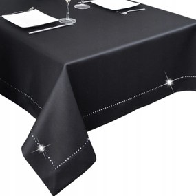 abrosz foltálló Glamour 280x140 strassz fekete-ezüst