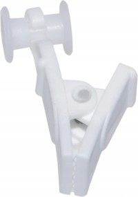 Fehér mozgatható békák oldalsó görgővel mennyezeti U sínhez 1000 db függönyhöz