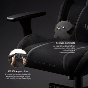 Szövet gamer szék fekete Diablo X-One 2.0 Burned Black King