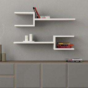 Fali polc Fork - White