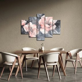 Kép - Virágok vázlata (150x105 cm)