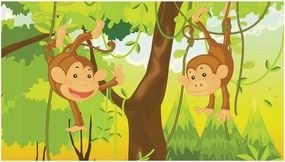 Fotótapéta Gyerekeknek Majmok Fotótapéták 416 x 254
