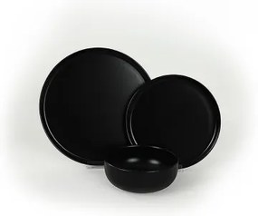 18 részes fekete kerámia étkészlet