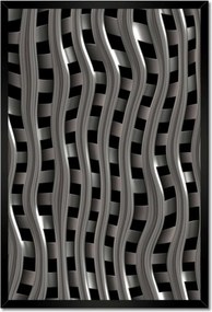 Poszterek keretben 40x60 Ezüst hullámok