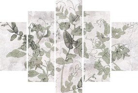 Kép - Növények vakolatban (150x105 cm)