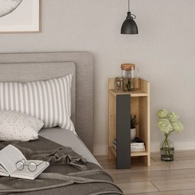 Elos jobbos - tölgy/antracit éjjeliszekrény