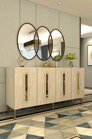 Rany 150 - White, Travertine, Gold