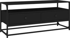 vidaXL fekete szerelt fa TV-szekrény 100 x 35 x 45 cm