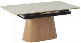 Monaco bővíthető étkezőasztal bézs/tölgy 160-200cm