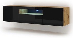 TV asztal/szekrény Aurora (artisan tölgy + fekete). 1057685