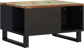 vidaXL tömör újrahasznosított fa dohányzóasztal 60 x 50 x 35 cm