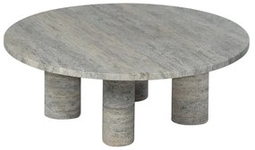 Szürke kő kerek dohányzóasztal ø 75 cm Volos – Blomus