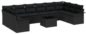 Kerti Kanapé Szett párnával tárolóval 11 pcs Bézs Poli rattan