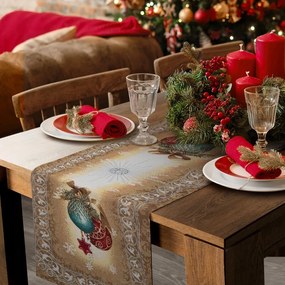 Abrosz karácsonyi faliszőnyeg 40x100 Eurofirany arany