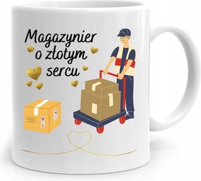 Ajándék Bögre Arany Szívű Raktárosnak, fényképes nyomattal