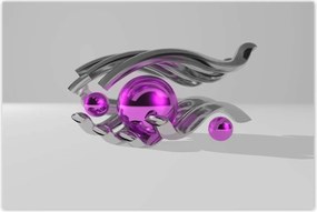 Poszterek 120x80 Lila gömbök a kézben