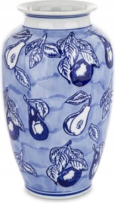 Stílusos kerámia kék dekoratív váza