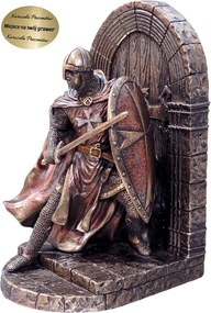 Templomos Lovag Keresztes Figura Könyvtámasz Asztali Dekoráció