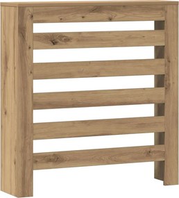 vidaXL kézműves tölgy szerelt fa radiátorburkolat 78 x 20 x 82 cm