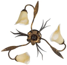 ONLI - Mennyezeti lámpa ALGA 3xE14/6W/230V bronz