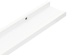 4 db fehér fali polc 40 x 9 x 3 cm