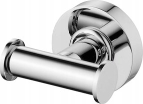 Fali törölközőtartó, kerek, krómozott