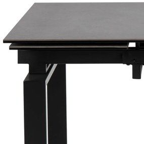 Huddersfield bővíthető étkezőasztal 160-240 cm fekete