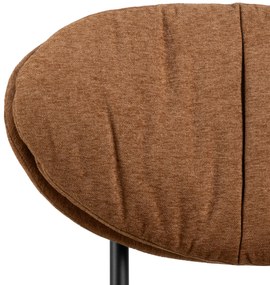 MAZZONI EXPORT SOPHIA Terrakotta (Apia 272 szövet)/fekete váz - KÁRPITOZOTT PIHENŐFOTEL SZÉK NAPPALIBA/IRODÁBA