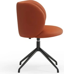 Narancssárga kárpitozott étkezőfotel Mogi – Teulat