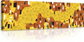 Vászonkép 145x45 Absztrakt dekoráció geometria minták mozaik színek művészet