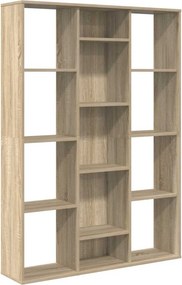 vidaXL Sonoma szerelt fa térelválasztó/könyvszekrény 100 x 24 x 140 cm