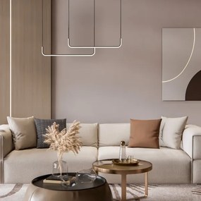 LED Csillár zsinóron HORIZONT 2xLED/11W/230V fekete